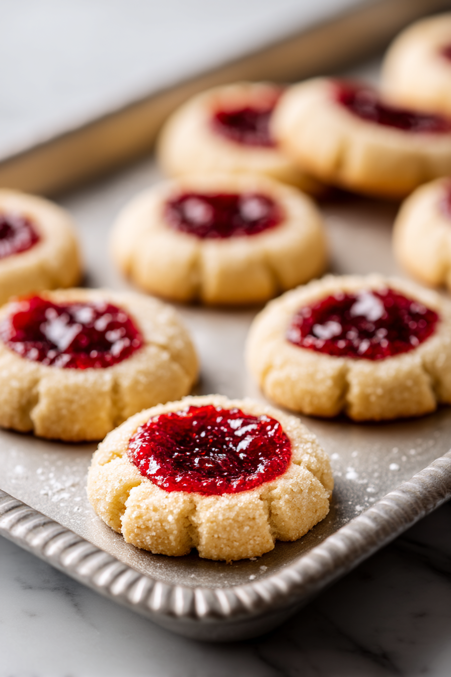 Delicious Jam Thumbprint Cookies Recipe for the Holidays_featured